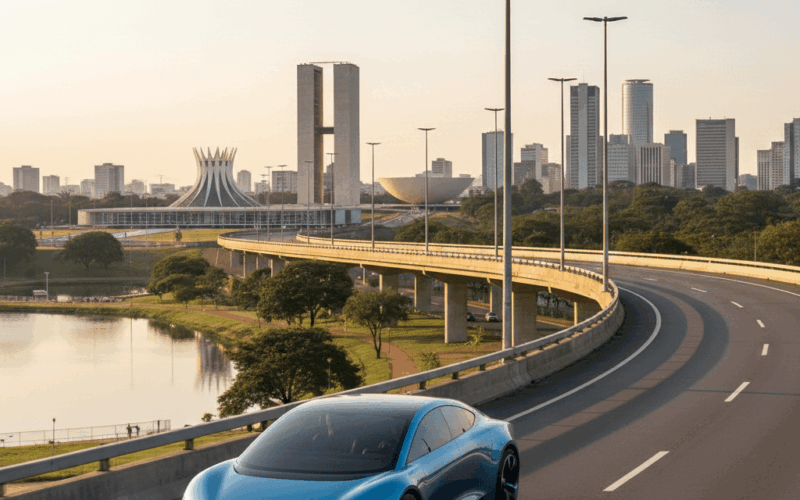 Capital Federal iluminada pelas luzes da modernidade