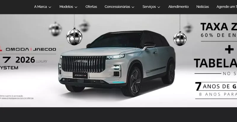 Desconto de R$ 5 mil e taxa zero para o SUV híbrido Jaecoo 7 Luxury 2026