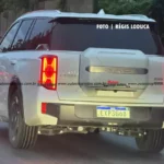 Leitor flagra o novo SUV híbrido plug-in da GAC ES9 com capacidade para seis ou sete passageiros.