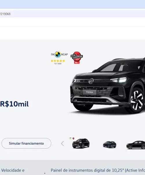 Promoção imperdível: Tera High 2026 da VW com desconto e financiamento sem taxa
